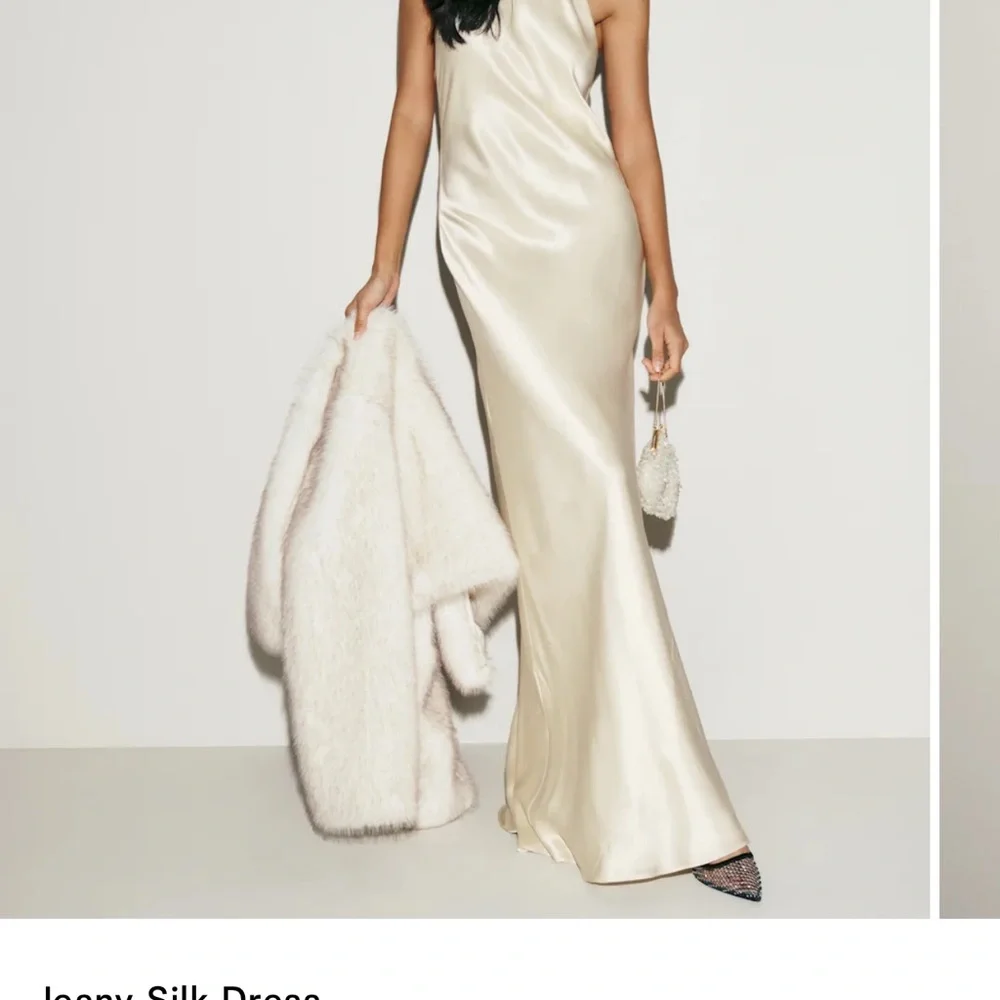 Reformation Ivory Silk Wedding Dress - Picture 1 of 10